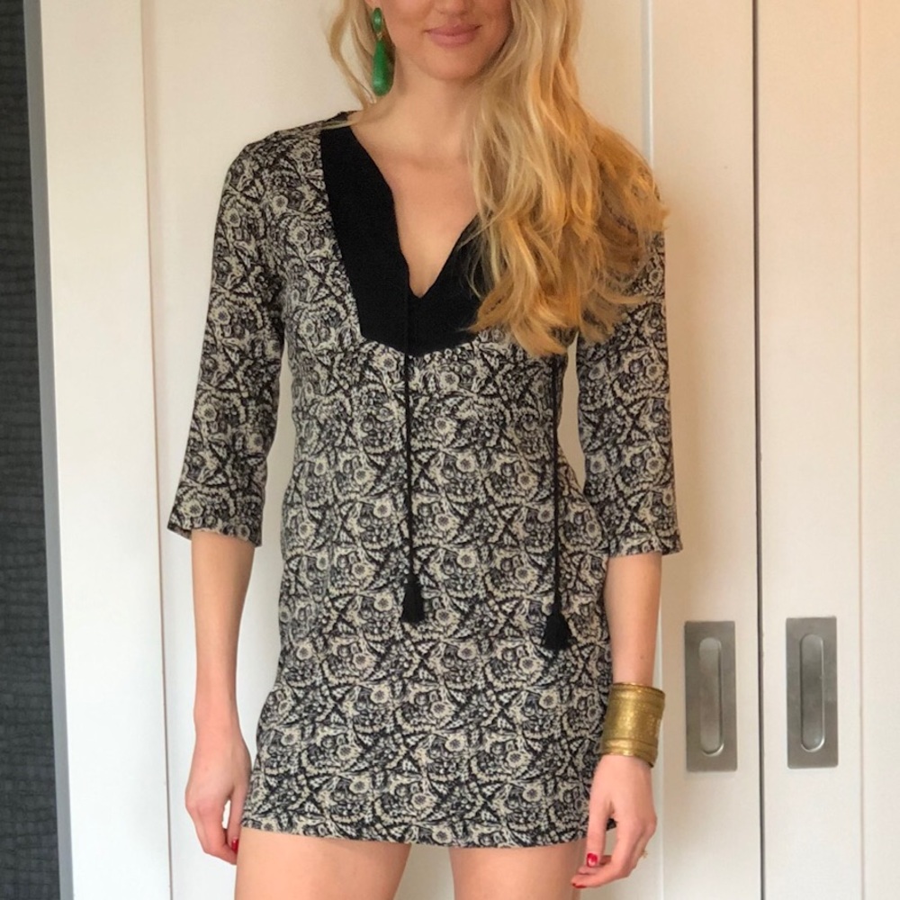 Zara peasant dress